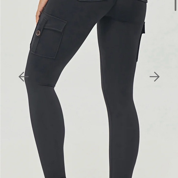 Firmabs Black High-Waisted Leggings with Cargo Pockets - Picture 6 of 9